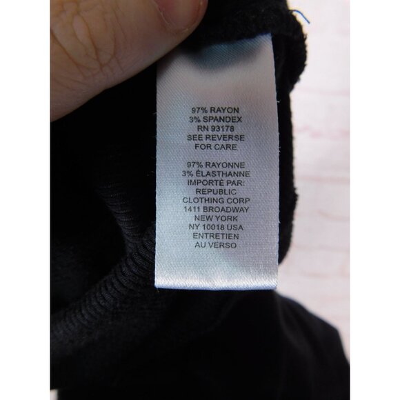 Truth Republic S Black Ribbed Mock Neck Top - Picture 10 of 11